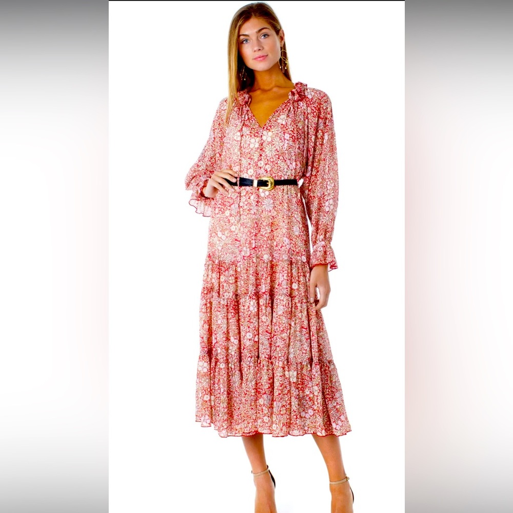FREE PEOPLE Feeling Groovy maxi dress LARGE